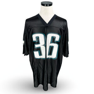 NFL Philadelphia Eagles Brian Westbrook #36 Football Jersey Black Mens XL V-Neck